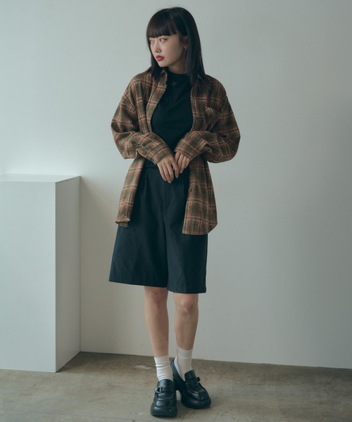drawer 2024SPRING チェック　シャツ　ブラウス　blamink drawer 2024SPRING チェック シャツ ブラウス blamink