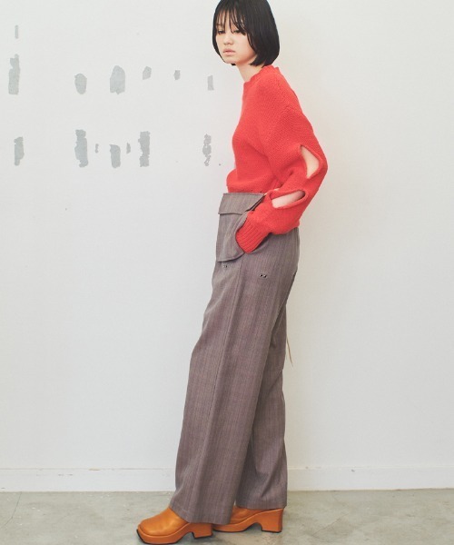 ニット セーター 「soduk」holes knit top レディース : ZOZOTOWN