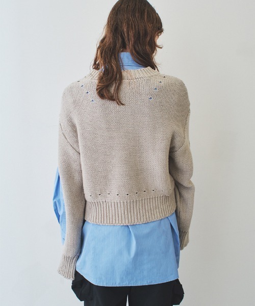 ニット セーター 「soduk」holes knit top レディース : ZOZOTOWN