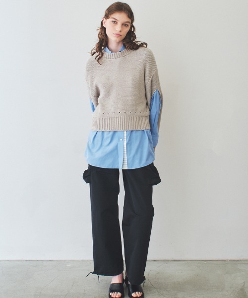 ニット セーター holes knit top レディース ニット セーター holes knit top レディース : ZOZOTOWN Yahoo