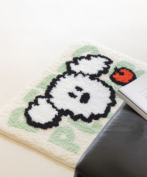 B@TT ロゴ刺繍 ラグ Brunch Brother（ブランチブラザー） ラグ ラグマット Romane corp