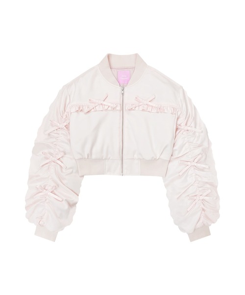 Honey Cinnamon（ハニーシナモン） ブルゾン アウター 袖リボン