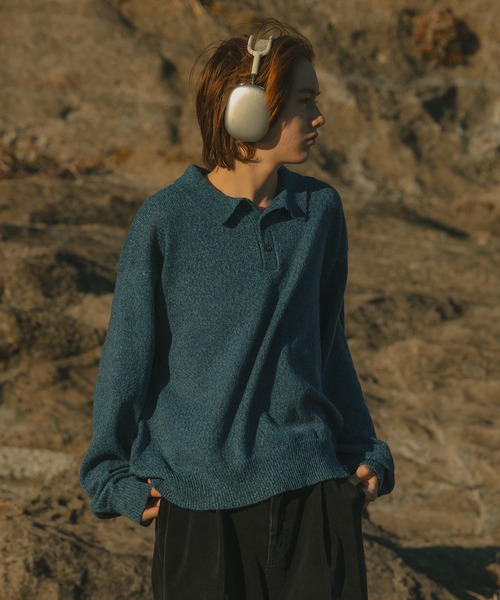 WETTEMPT セーター ニット MERANGE KNIT POLO / メランジ