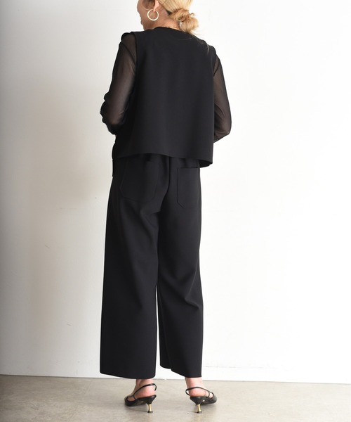 Eimee Law ベスト ジレ スカラップベスト レディース : ZOZOTOWN