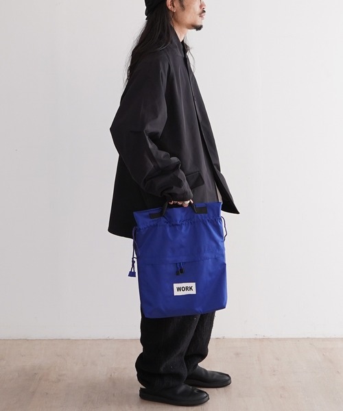 1/2 HALF ショルダーバッグ ナイロン 巾着 2way バッグ メンズ