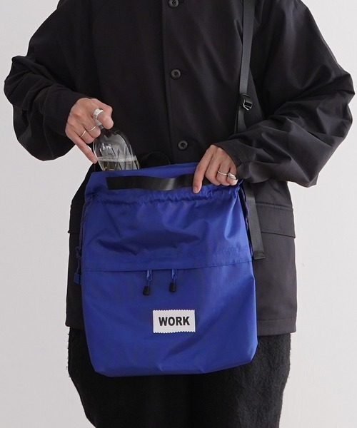 1/2 HALF ショルダーバッグ ナイロン 巾着 2way バッグ メンズ