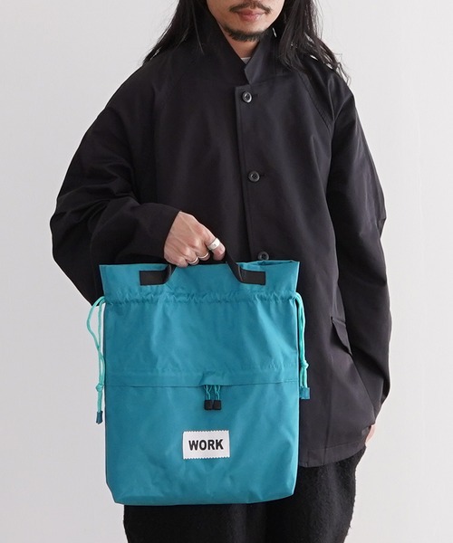 1/2 HALF ショルダーバッグ ナイロン 巾着 2way バッグ メンズ