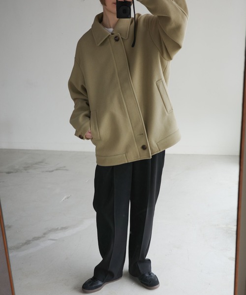 select MOCA by son」 ブルゾン FREE グレイッシュベージュ レディース