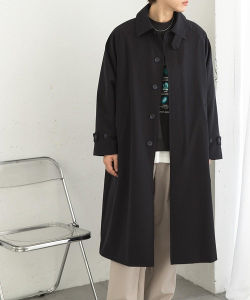 グリーンレーベル バルマカンロングコート ステンカラーコート バルマカーンコート SENSE OF PLACE by URBAN RESEARCH ステンカラーコート コート