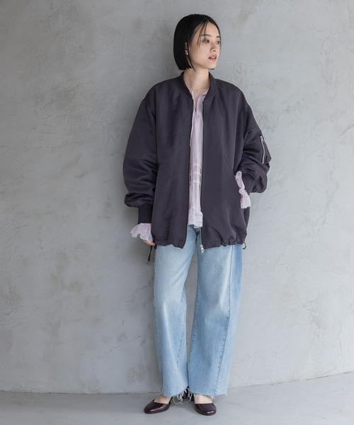 ★新品★ A part by MA-1 ブルゾン A part by（アパートバイ） ma1 ma-1 「Sサイズ展開」サイドドロストMA