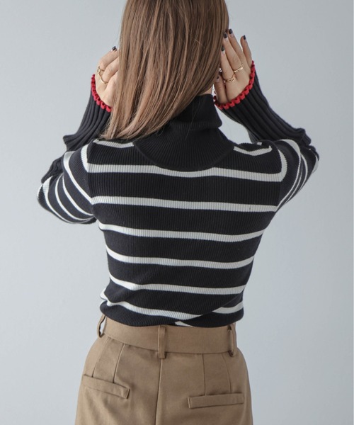 「SUGAR BISKET」 「La-gemme」タートルネックニット フリー ブラック系その他 レディース_画像2