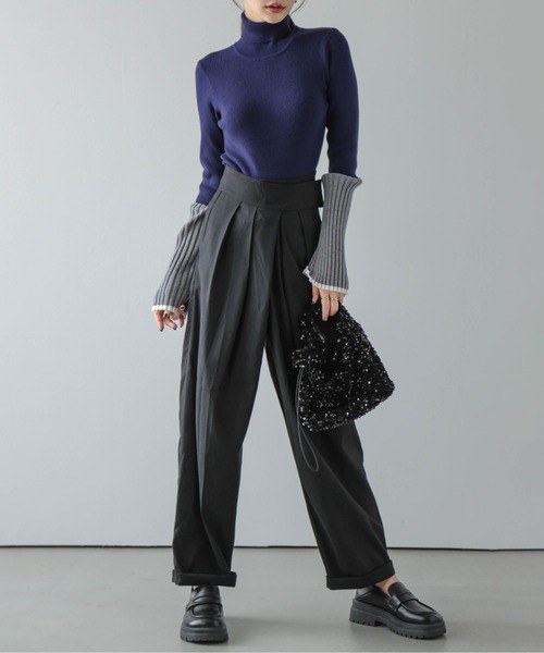 「SUGAR BISKET」 「La-gemme」タートルネックニット フリー ブラック系その他 レディース_画像5