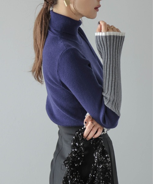 「SUGAR BISKET」 「La-gemme」タートルネックニット フリー ブラック系その他 レディース_画像6