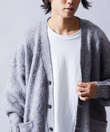 「FREAK'S STORE」 ニットカーディガン SMALL ブルー メンズの画像3