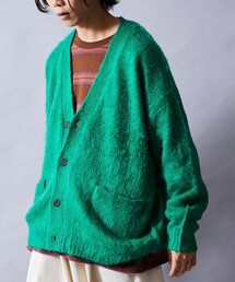 「FREAK'S STORE」 ニットカーディガン SMALL ブルー メンズの画像7