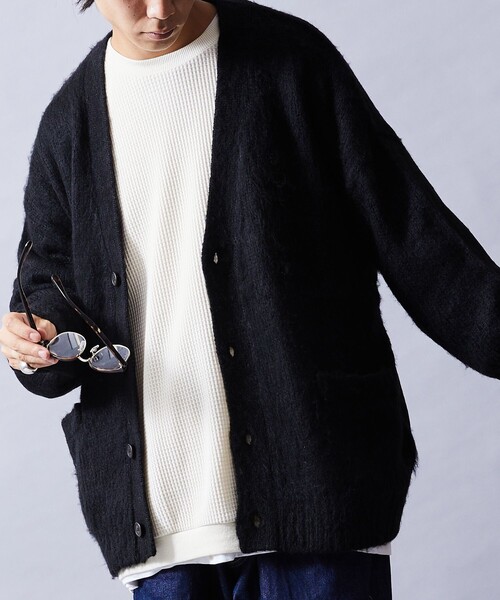 「FREAK'S STORE」 ニットカーディガン SMALL ブルー メンズの画像8