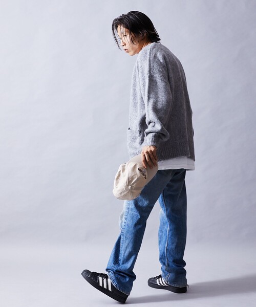 「FREAK'S STORE」 ニットカーディガン SMALL ブルー メンズの画像9