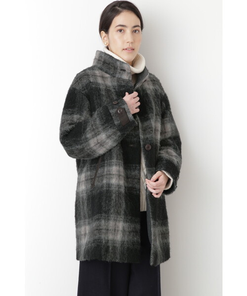 human woman（ヒューマンウーマン） コート SMALL ブラック レディース