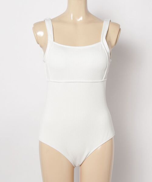 Ritomo De Ricco 水着 シンプルスクエアネックワンピース水着