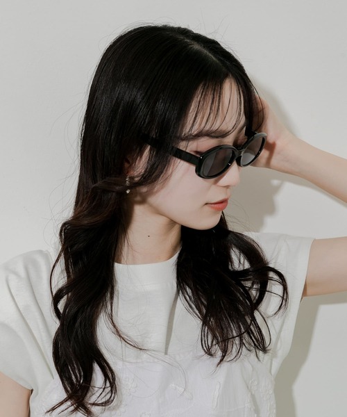 サングラス♡ ラウンドオーバルタイプ SMELLY サングラス オーバルタイプサングラス レディース : ZOZOTOWN