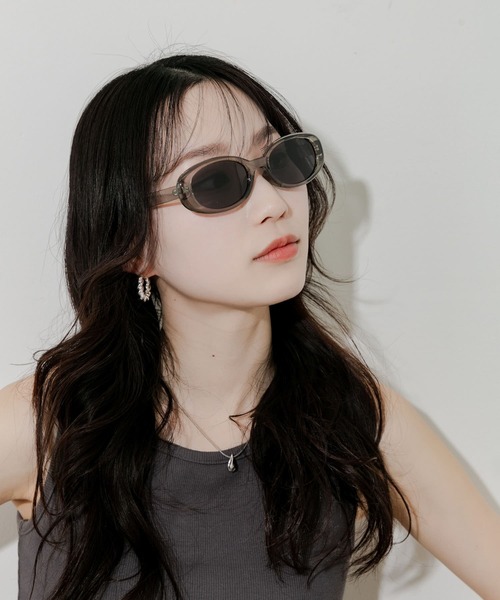 サングラス♡ ラウンドオーバルタイプ SMELLY サングラス オーバルタイプサングラス レディース : ZOZOTOWN