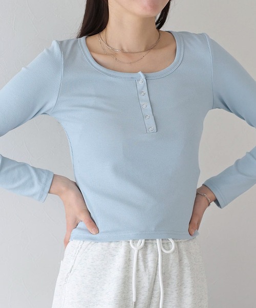 BLUEEAST（ブルーイースト） ヘンリーネック tシャツ ヘンリーネック
