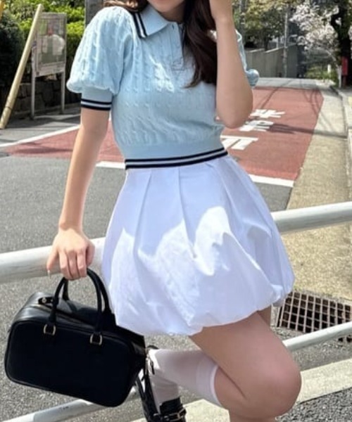 rienda（リエンダ） スカート バルーンミニジャストウエストスコート