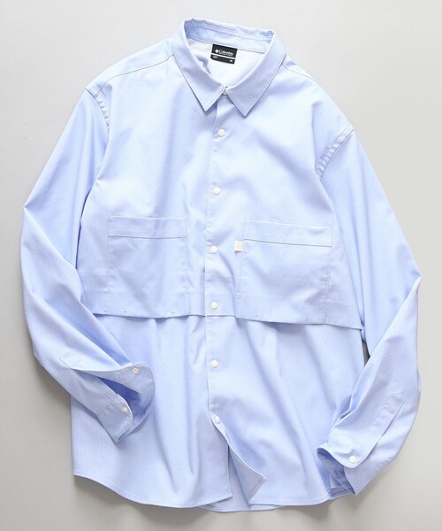 コロンビアブラックレーベル　シェブロンリムロングスリーブシャツ Columbia／COLUMBIA BLACK LABEL／シェブロンリム ロング