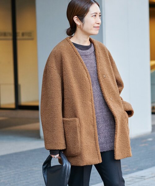 IENA    イエナ   ☆  ムートンコート  ☆  茶系  サイズ38 IENA イエナ ☆ ムートンコート ☆ 茶系 サイズ38 Maison IENAムートン