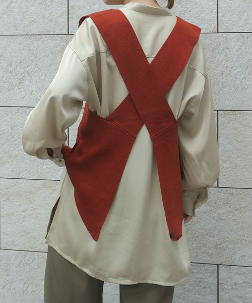 「CORNERS」 Vネックニット M グリーン レディース_画像9