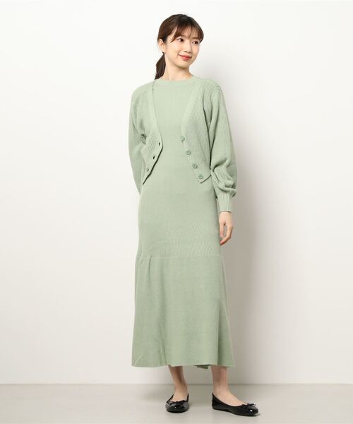 「dazzlin」 コンビワンピース FREE グレー レディース_画像5