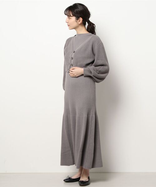 「dazzlin」 コンビワンピース FREE グレー レディース_画像7