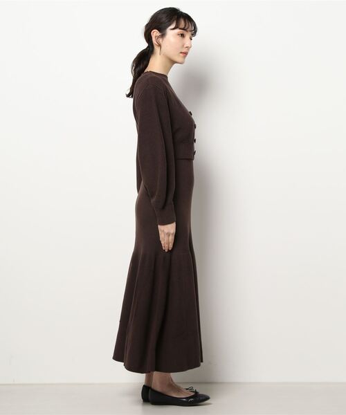 「dazzlin」 コンビワンピース FREE グレー レディース_画像8