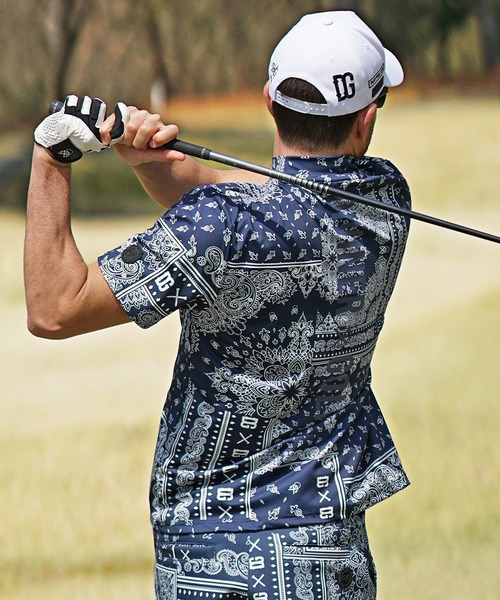 GOLF OR DIE 黒ゴルフシャツ DIVINER GOLF（ディバイナー ゴルフ） ゴルフ 「DIVINER GOLF