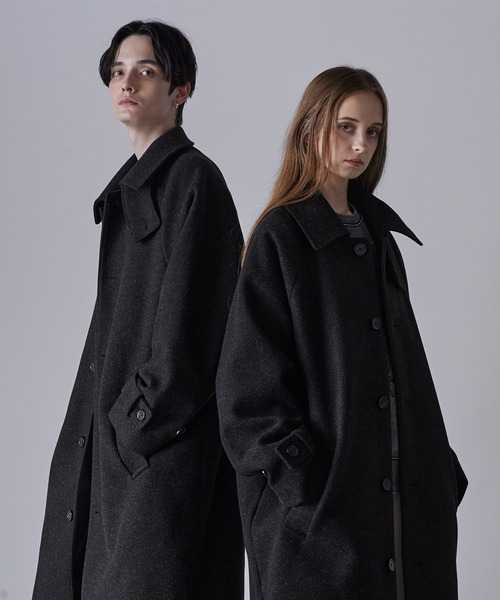 CLEL（クレイル） ステンカラーコート M ベージュ メンズ : ZOZOTOWN