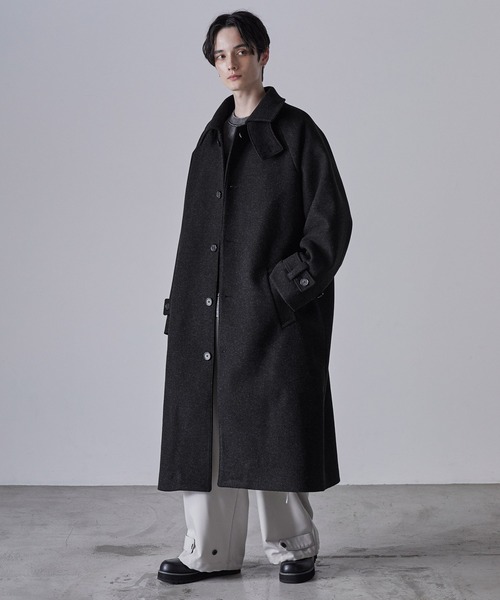 CLEL（クレイル） ステンカラーコート M ベージュ メンズ : ZOZOTOWN