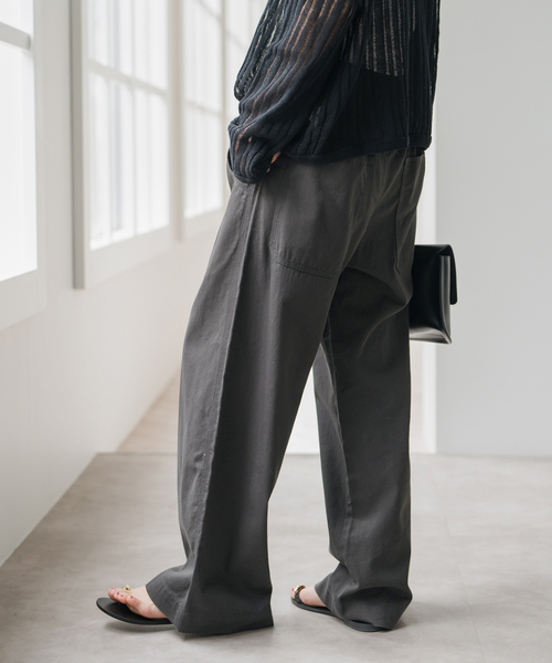 Spick＆Span チノパン ギャザーチノ レディース : ZOZOTOWN