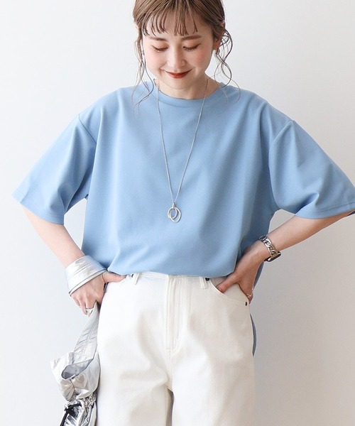 AMERICAN HOLIC tシャツ ジョーゼット ラウンドヘムトップス
