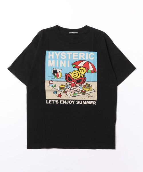 tシャツ Hystericmini　SUMMER VACATION WITH J 半袖Tシャツ キッズ 子供服 男の子 女の子の画像