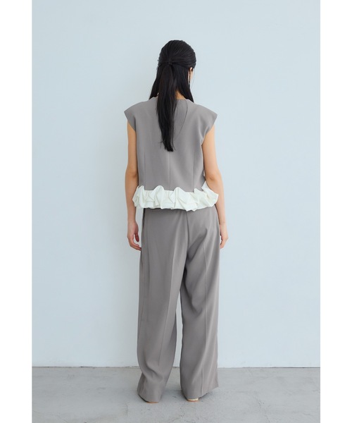 niana トランスペアレントヘムセットアップドレス 2点セット niana パンツドレス ホイップヘムセットアップ 2点セット