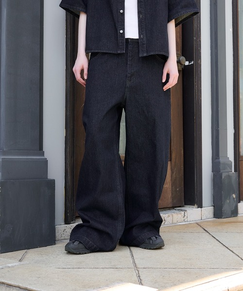 Regen Glanz wide baggy denim pantsバギーデニム wide baggy denim pants/ワイドバギーデニムパンツ（デニム