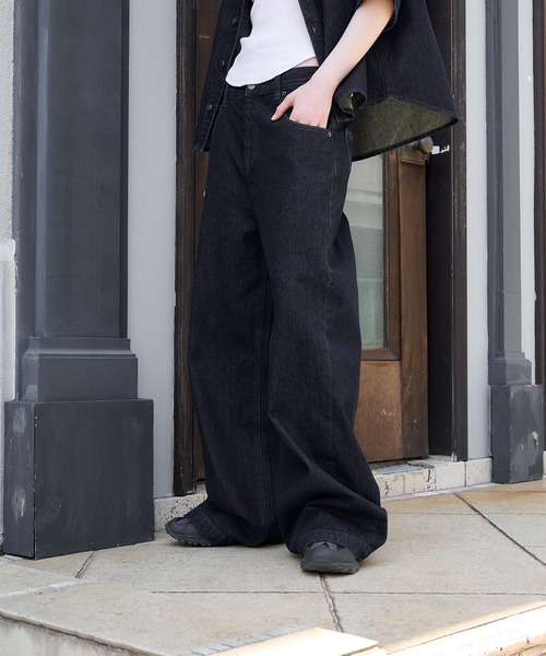 Regen Glanz wide baggy denim pantsバギーデニム wide baggy denim pants/ワイドバギーデニムパンツ（デニム