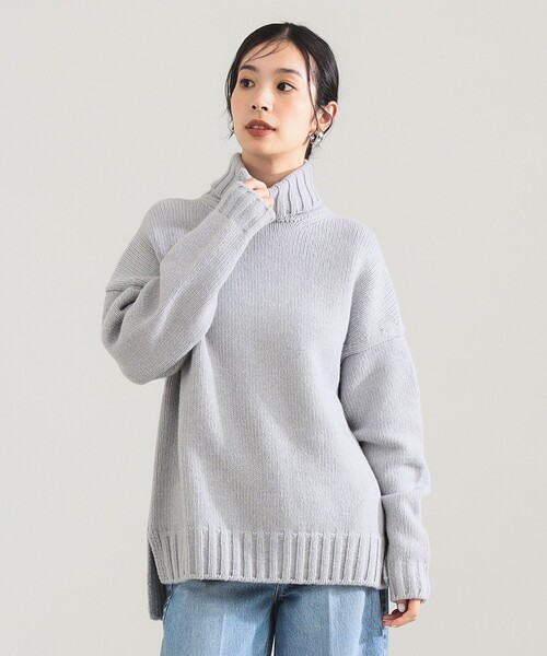 DWD グレー タートルネック セーター Dマーク DWD グレー タートルネック セーター Dマーク DWD グレー