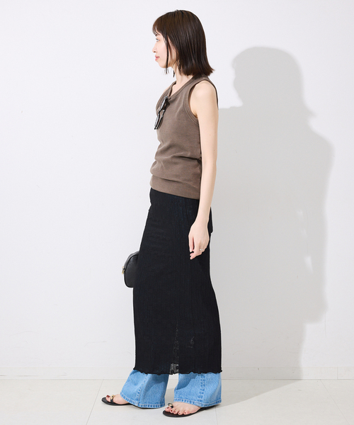 GLOWNY スカート GLOWNY/グロウニー BONES GRUNGY DENIM SKIRT スカート