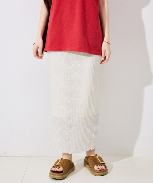 [GLOWNY] G BOX LONG スカート★新作・24AW★韓国★レディース★ GLOWNY スカート GLOWNY/グロウニー ISLAND SHEER LONG SKIRT