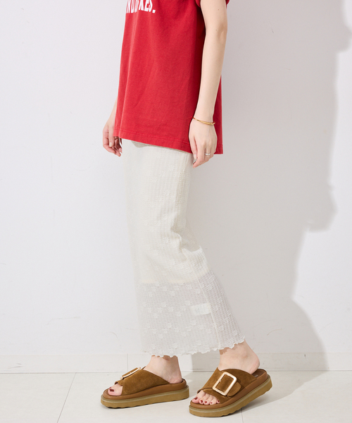GLOWNY スカート サイズM GLOWNY スカート GLOWNY/グロウニー ISLAND SHEER LONG SKIRT