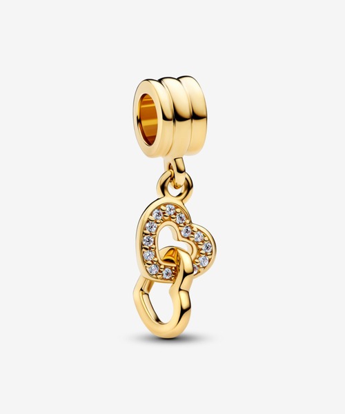 PANDORA（パンドラ） チャーム インターロッキング ハート ダングル
