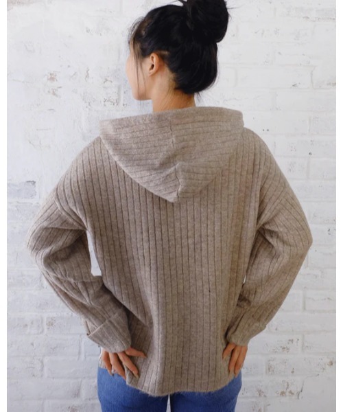 「roial」 長袖ニット SMALL モカ レディース_画像8