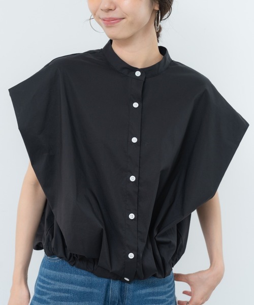 ブラウス シャツ 「refinedworks」旬顔！ドロストフレンチスリーブ 