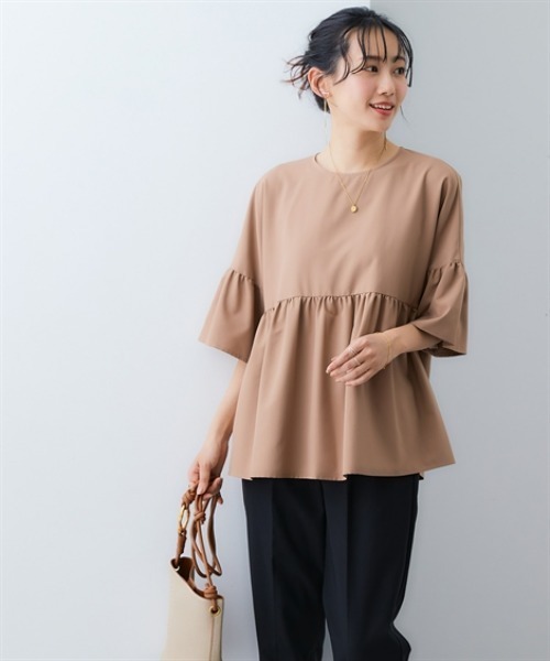 7days Life Styling uvカット ブラウス シャツ バックリボンデザイン